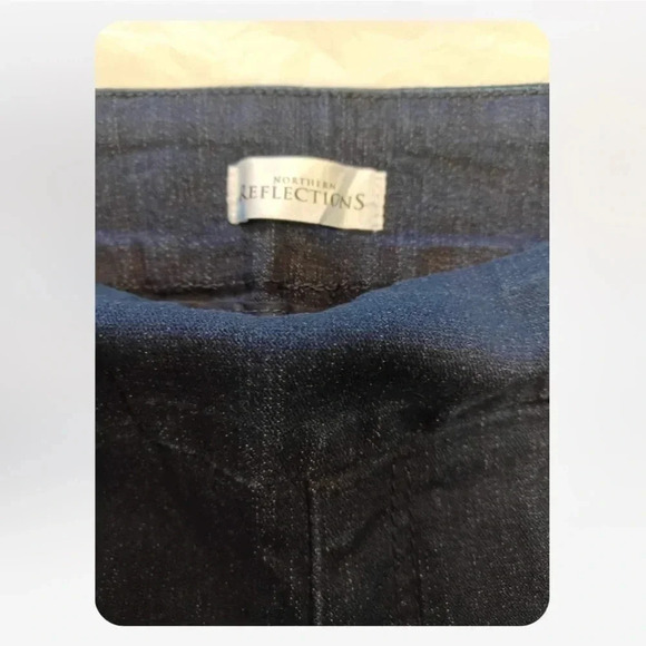 Northern Reflections Ankle Comfort Blue Elastic Waist Pants Size 6 - Picture 11 of 12